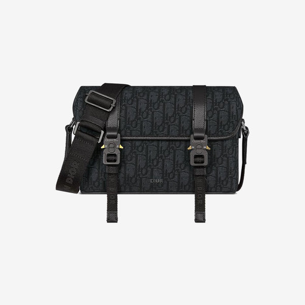 Sac Messenger à rabat Dior Hit The Road Noir