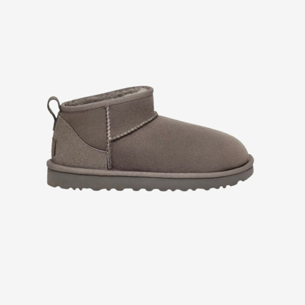 UGG Femme Botte Classic Ultra Mini Gris