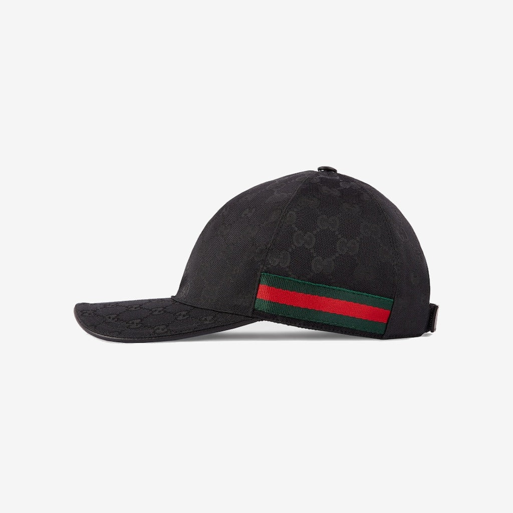 CASQUETTE DE BASE-BALL AVEC DÉTAIL BANDE WEB Noir