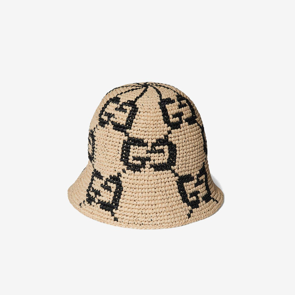Chapeau cloche en paille GG