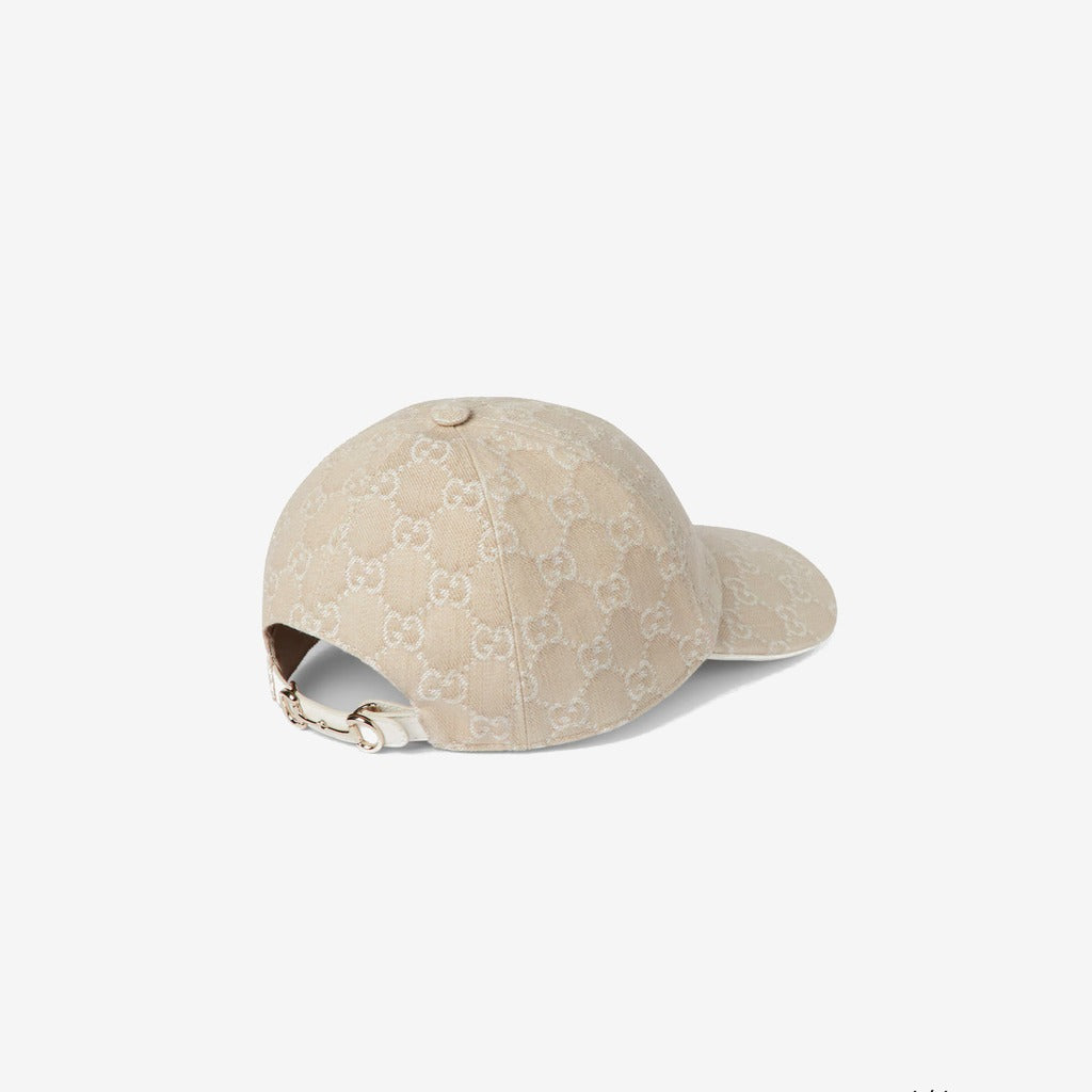 Casquette en denim GG avec détail Mors