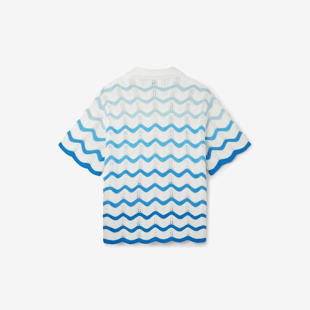 Wavy Gradient Crochet Shirt - casablanca (2)