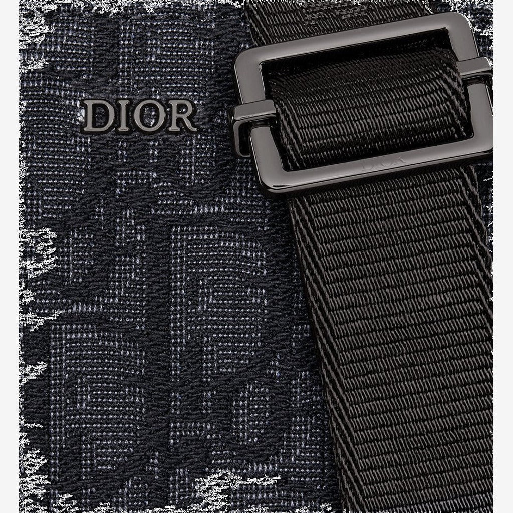 Pochette zippée à bandoulière Noir