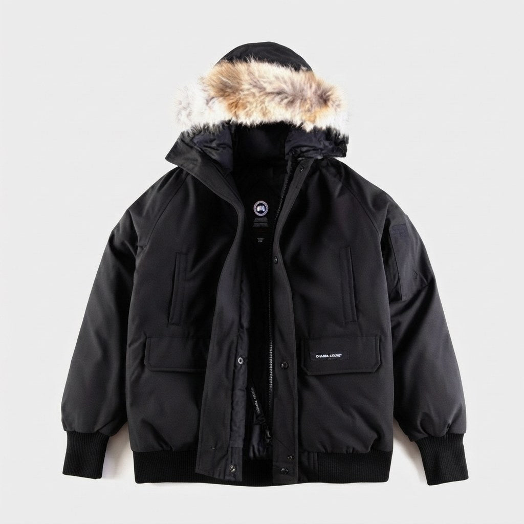 Bomber Canada Goose Chilliwack Noir — vue de face
