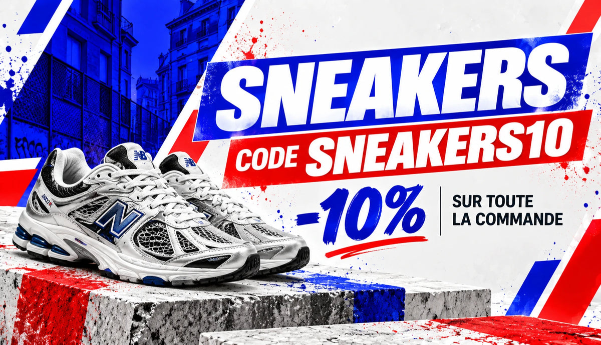 Bannière promo Sneakers -10% code SNEAKERS10