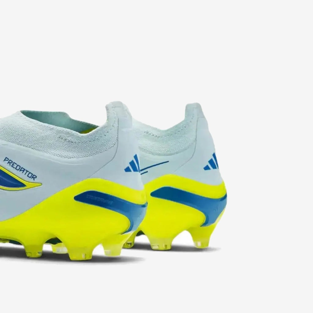Adidas Predator 26 Elite Laceless FG Ice Cold Precision - Crystal Sky/Ray Blue/Jaune