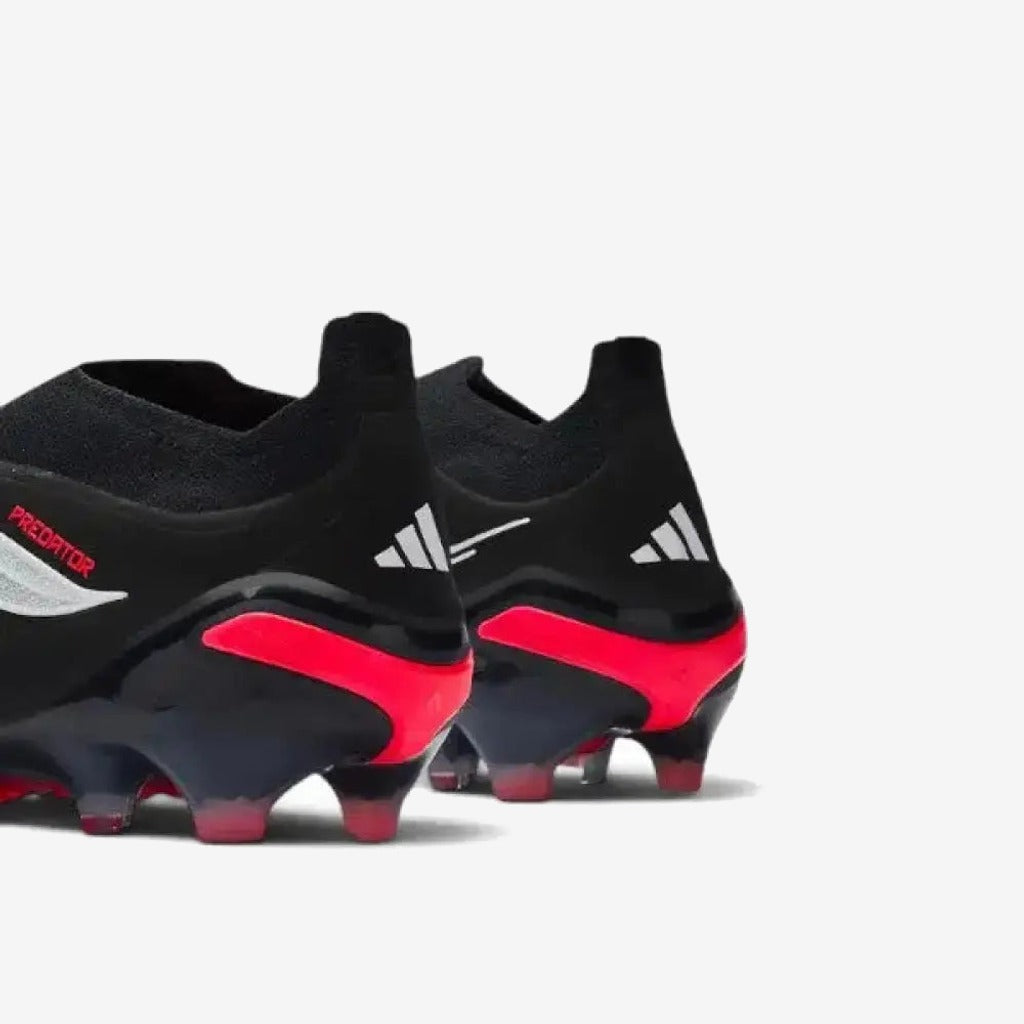 Adidas Predator 26 Elite Laceless FG Immortal DNA - Noir/Blanc/Lucid Red