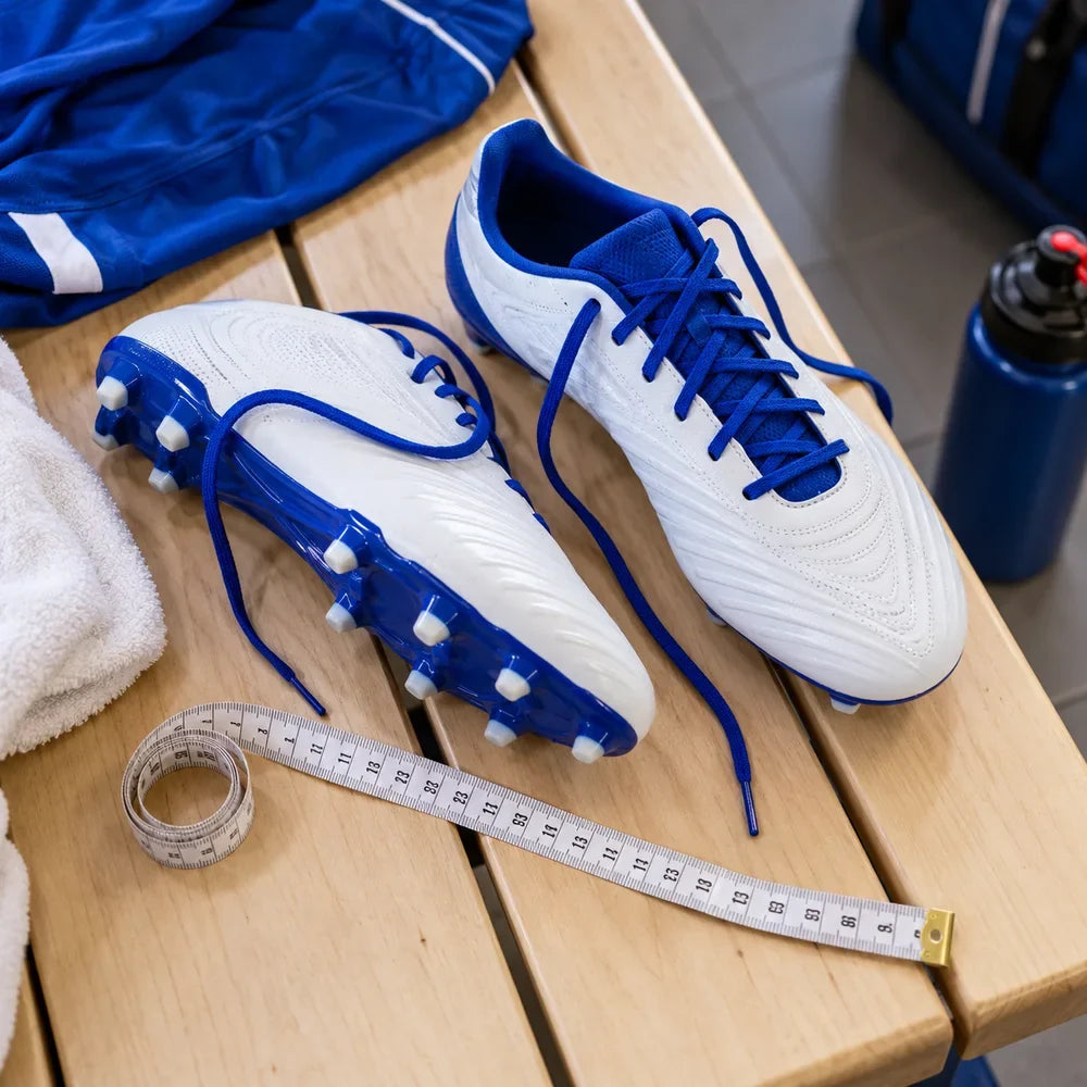 Illustration éditoriale : Comment choisir ses crampons de foot (et la bonne taille)