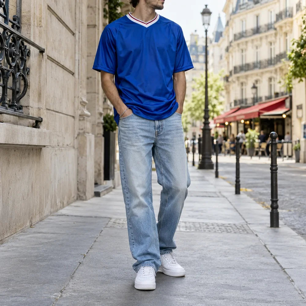 Illustration éditoriale : Comment porter un maillot de foot avec style : 5 tenues faciles