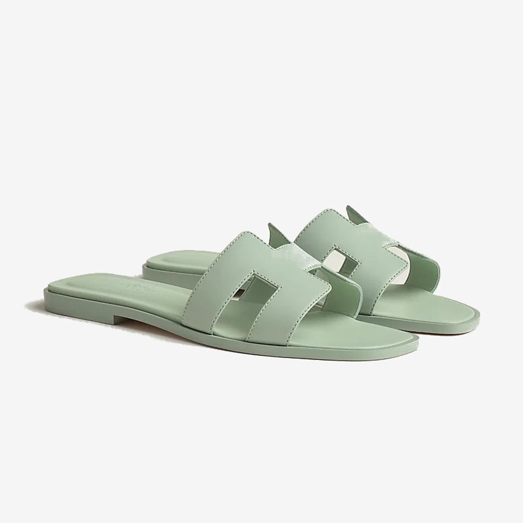 Hermes - Claquettes Vert d'eau