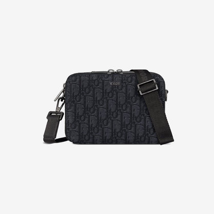 Pochette zippée à bandoulière Noir — Dior