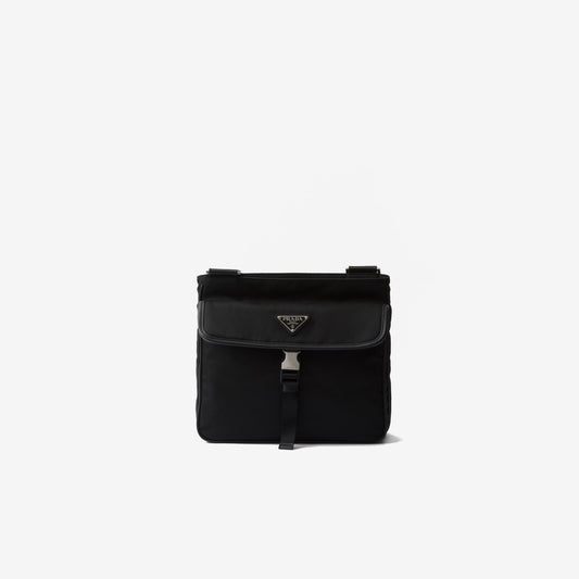 Sac porté épaule en Re-Nylon et cuir Saffiano — Prada