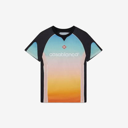 Pastel Gradient Football Shirt — Casablanca