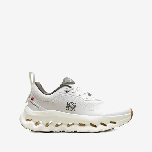 On Cloud × Loewe — Cloudtilt White Kaki — On Running