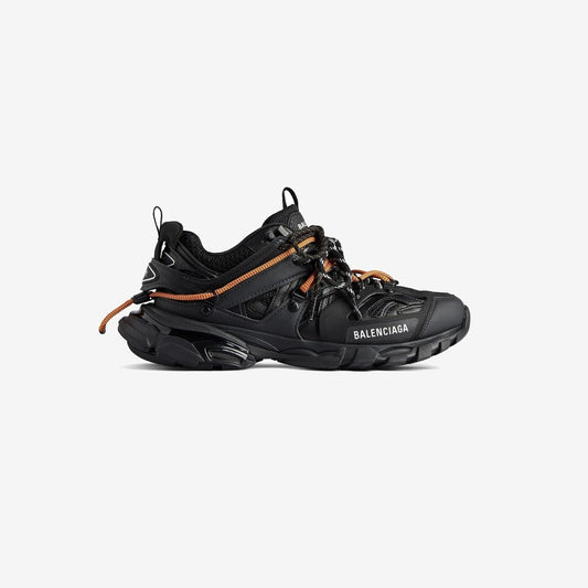 SNEAKER TRACK TRAIL LACES POUR HOMME EN NOIR/ORANGE — Balenciaga