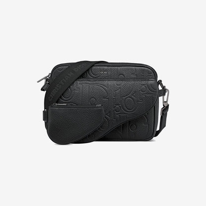 Triple Pouch Saddle Cuir — Dior