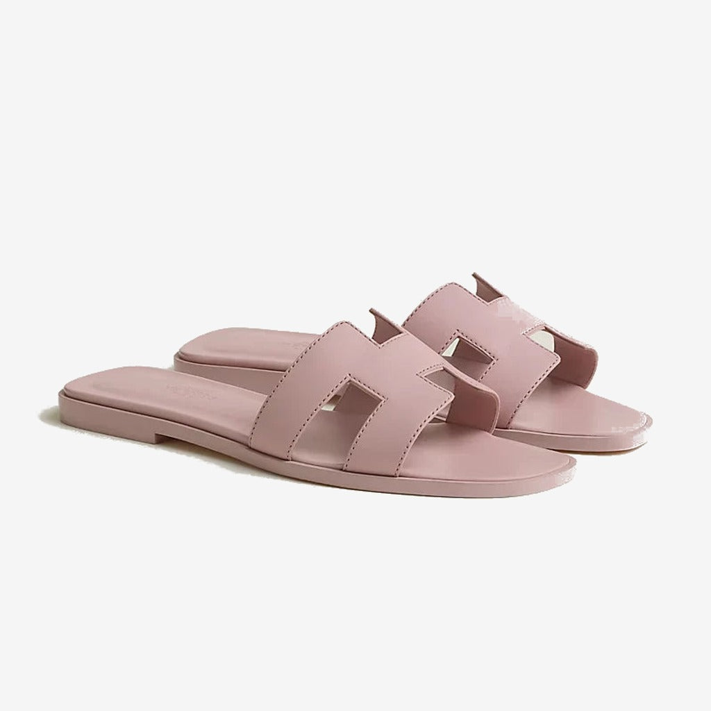 Hermes - Claquettes Rose Cancan