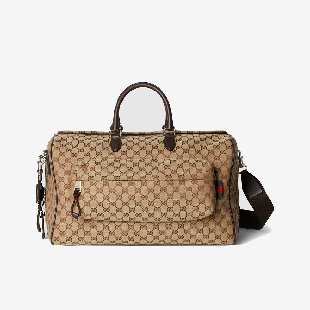 Sac de voyage en toile GG moyen format — Gucci