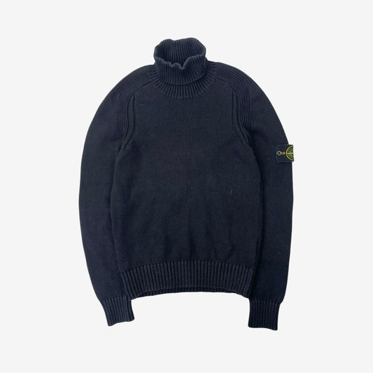 Stone Island pull col roulé - Noir