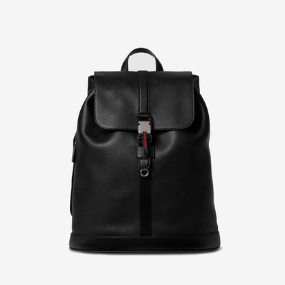 Sac à dos avec bande Web moyen format — Gucci