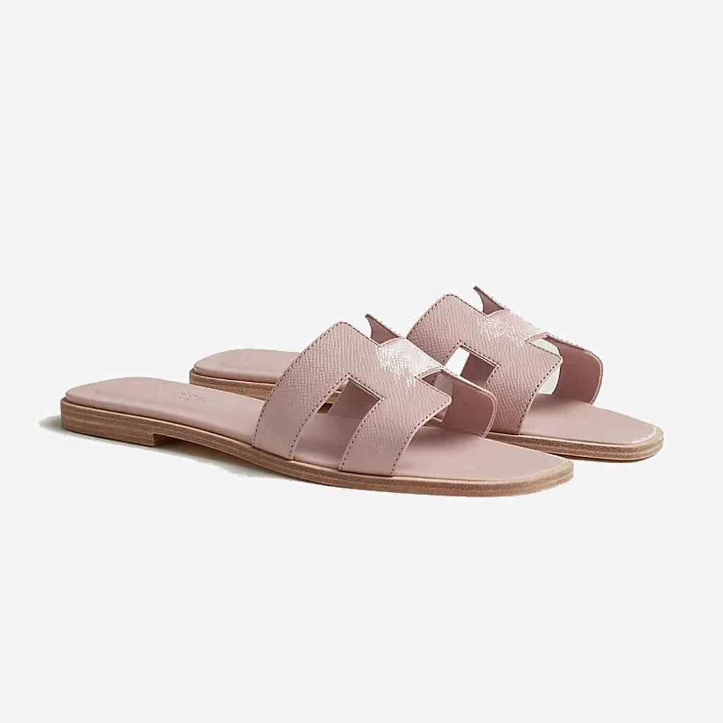 Hermes - Claquettes Rose porcelaine