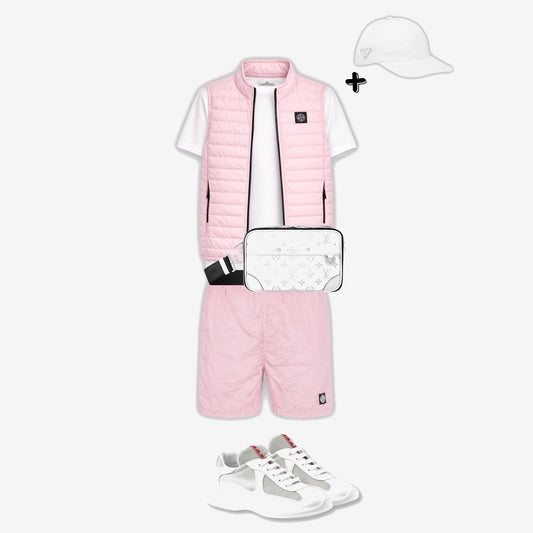 Outfit Stone I. Rose + Casquette Offerte — Stone Island