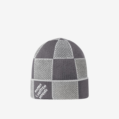 Bonnet et Écharpe Damier Heritage Gris — Louis Vuitton