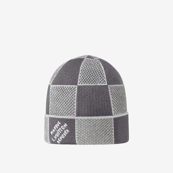 Bonnet et Écharpe Damier Heritage Gris