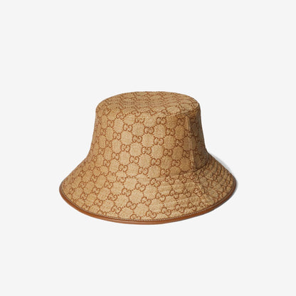Chapeau seau en paille GG — Gucci