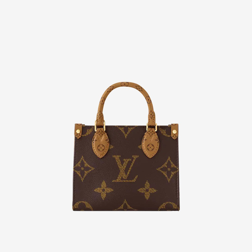 LV - Petit Cabas OnTheGo BB Maron double — Louis Vuitton