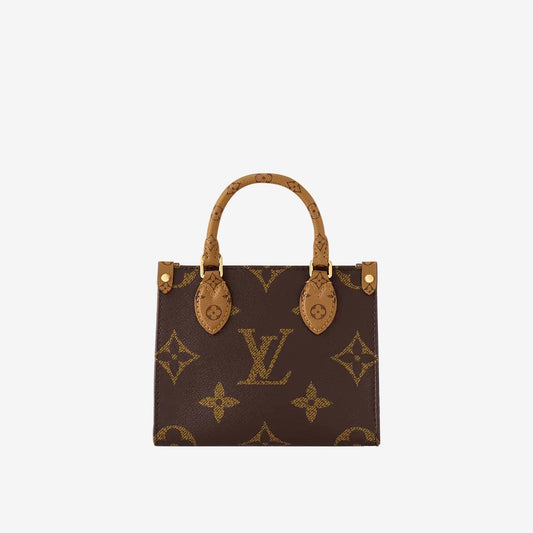 LV - Petit Cabas OnTheGo BB Maron double — Louis Vuitton
