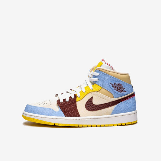 Air Jordan 1 Mid SE Fearless Maison Chateau Rouge