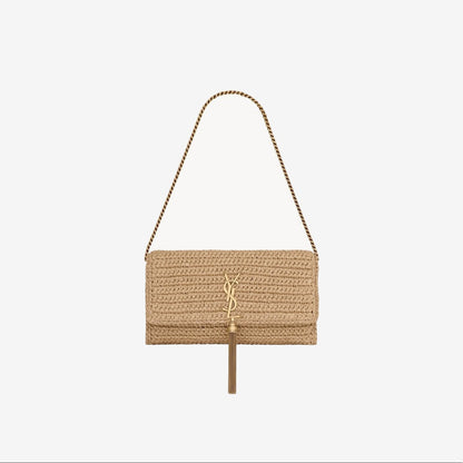 YSL - KATE 99 TASSEL IN RAFFIA — Saint Laurent