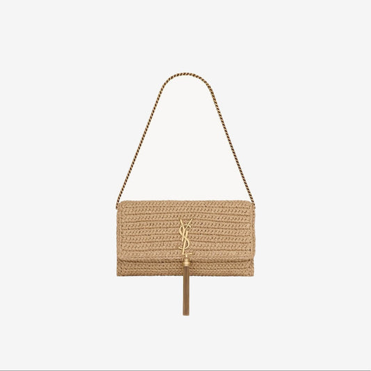 YSL - KATE 99 TASSEL IN RAFFIA — Saint Laurent