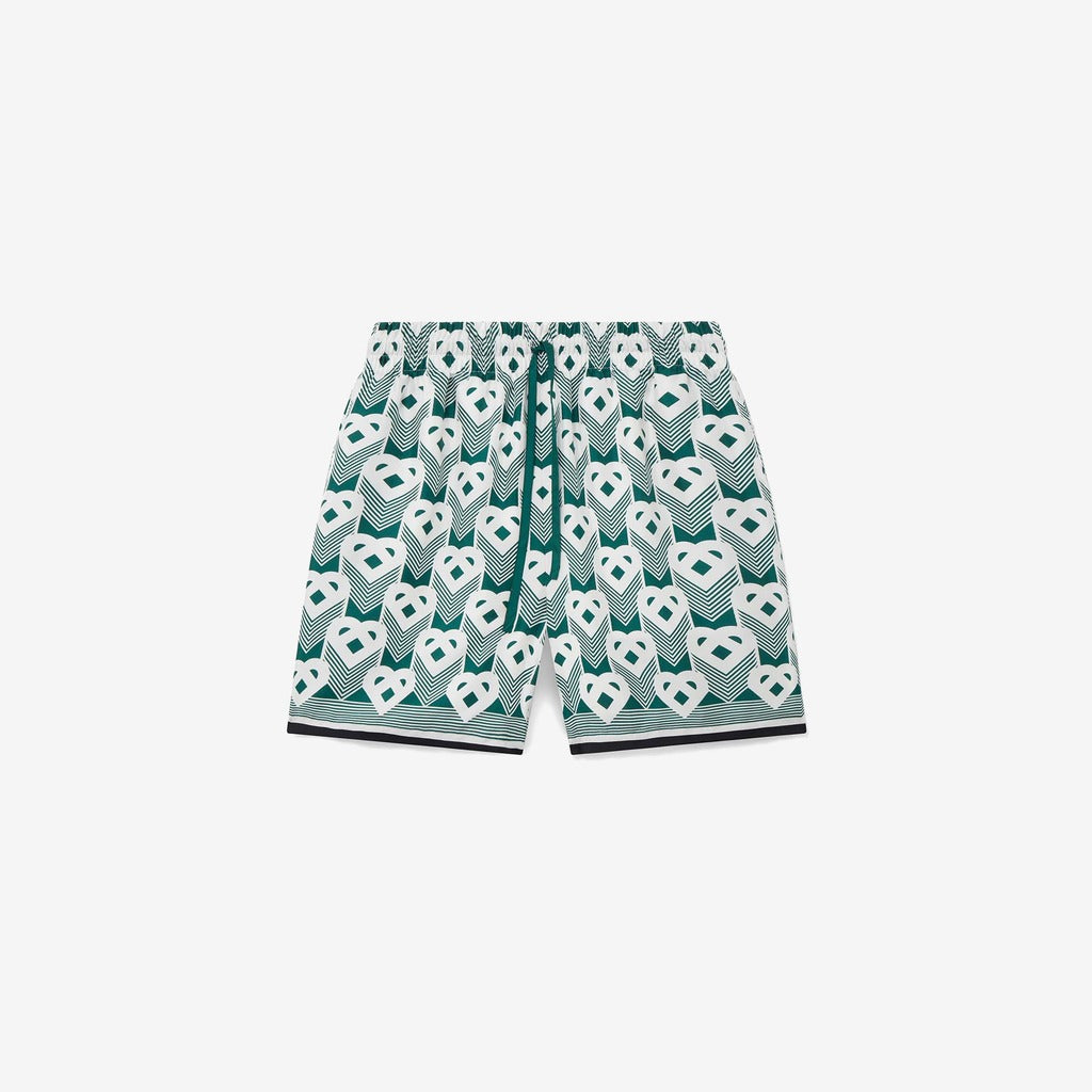 Heart Monogram Swim Trunks