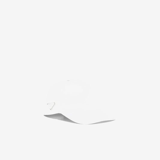 Casquette de baseball en Re-Nylon Blanc — Prada