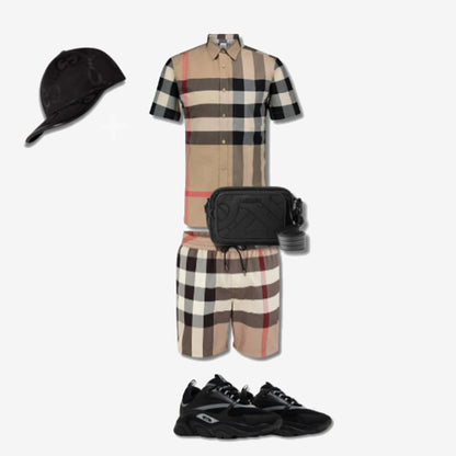 Outfit Chemise Burb°rry + Casquette Offerte — Burberry