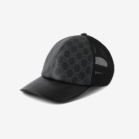 CASQUETTE EN TOILE GG MONOGRAM Noir — Gucci