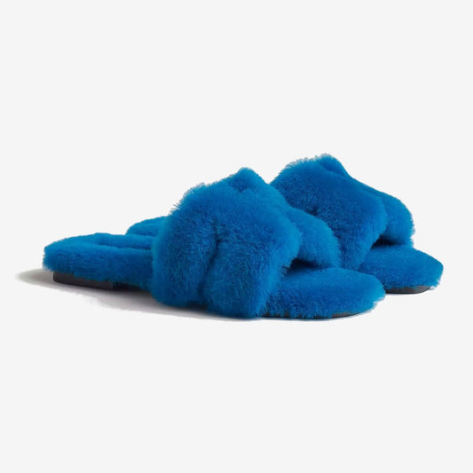 Sandales Oran - Bleu océan