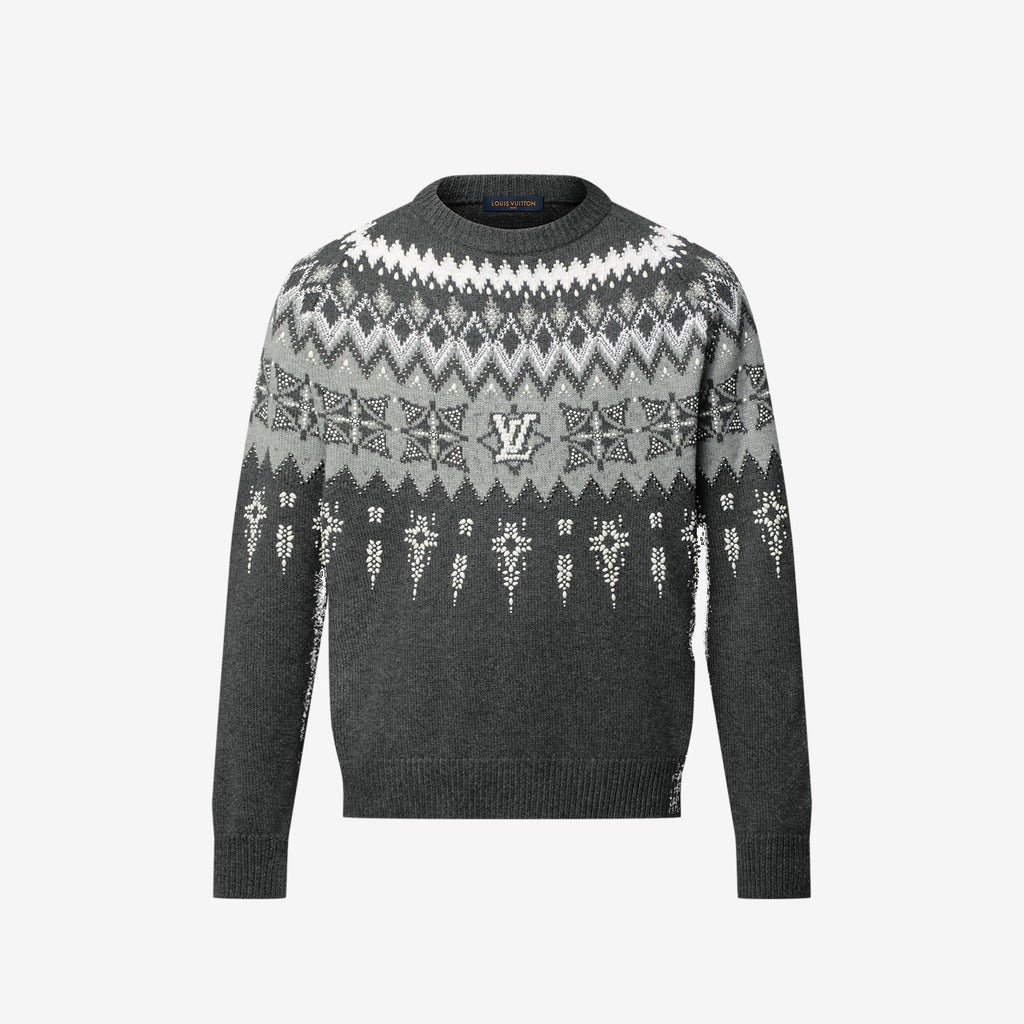 Pull ornementé en laine et cachemire — Louis Vuitton