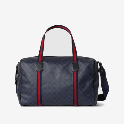 Sac de voyage avec bande Web moyen format — Gucci