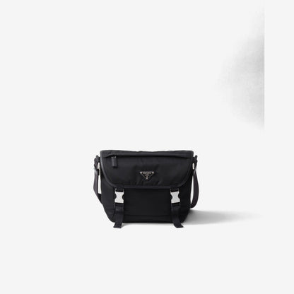 Sac porté épaule en Re-Nylon et cuir Saffiano — Prada