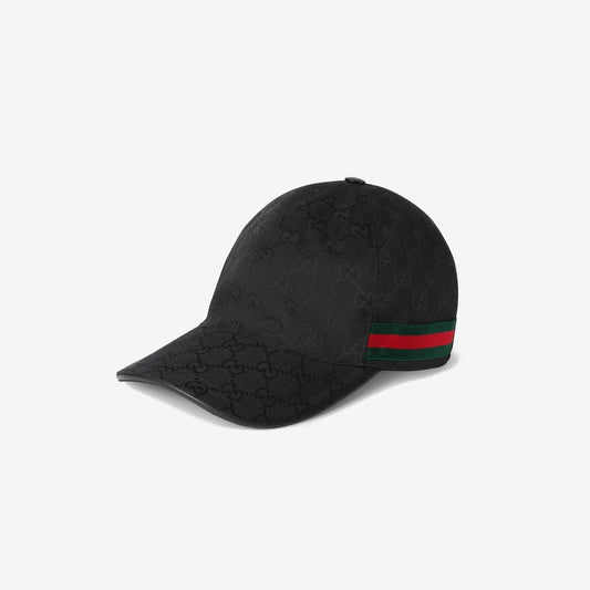 Casquette de base-ball avec détail bande Web — Gucci