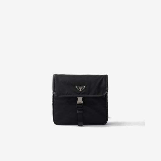Sac porté épaule en Re-Nylon et cuir Saffiano — Prada