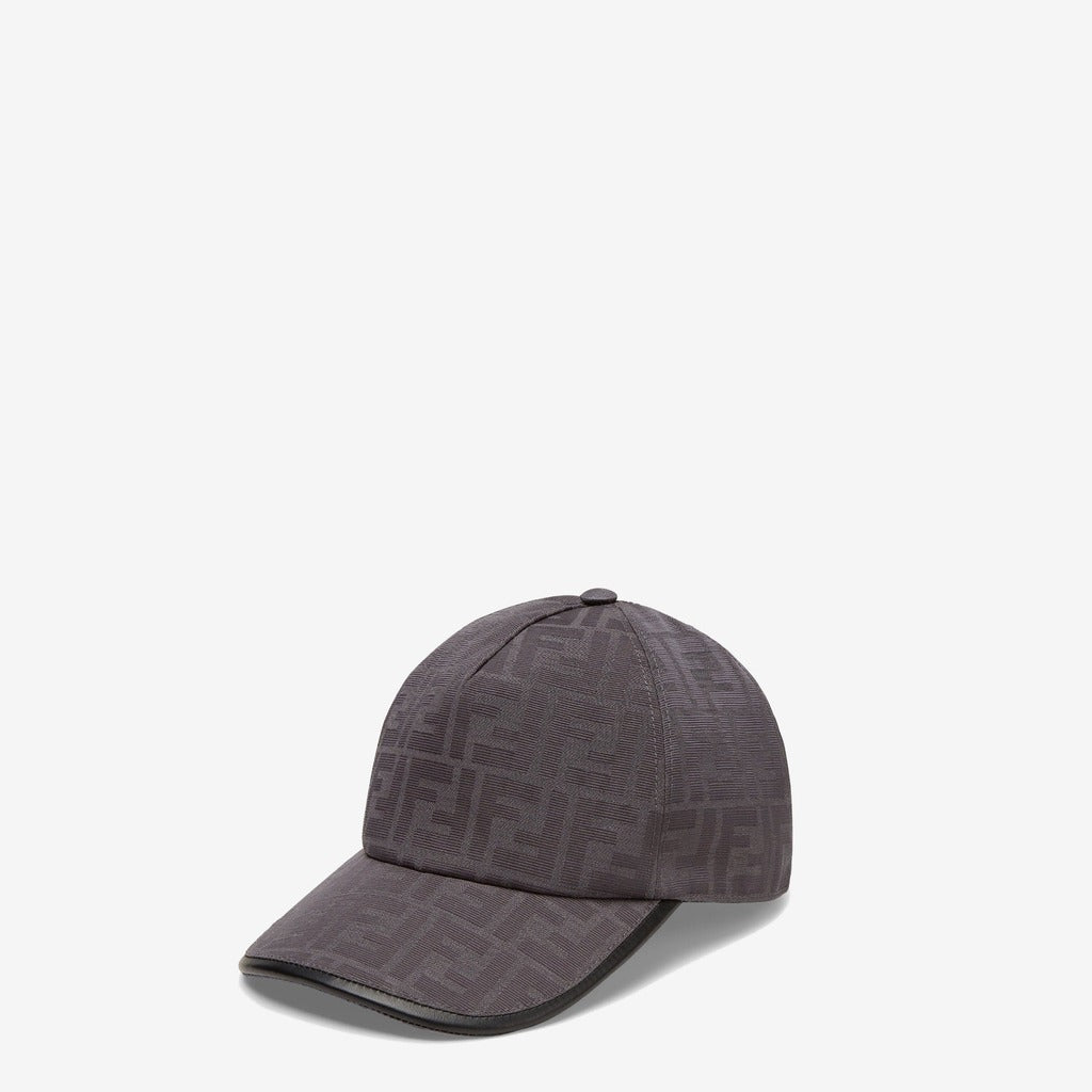Casquette de baseball en tissu jacquard FF gris — Fendi