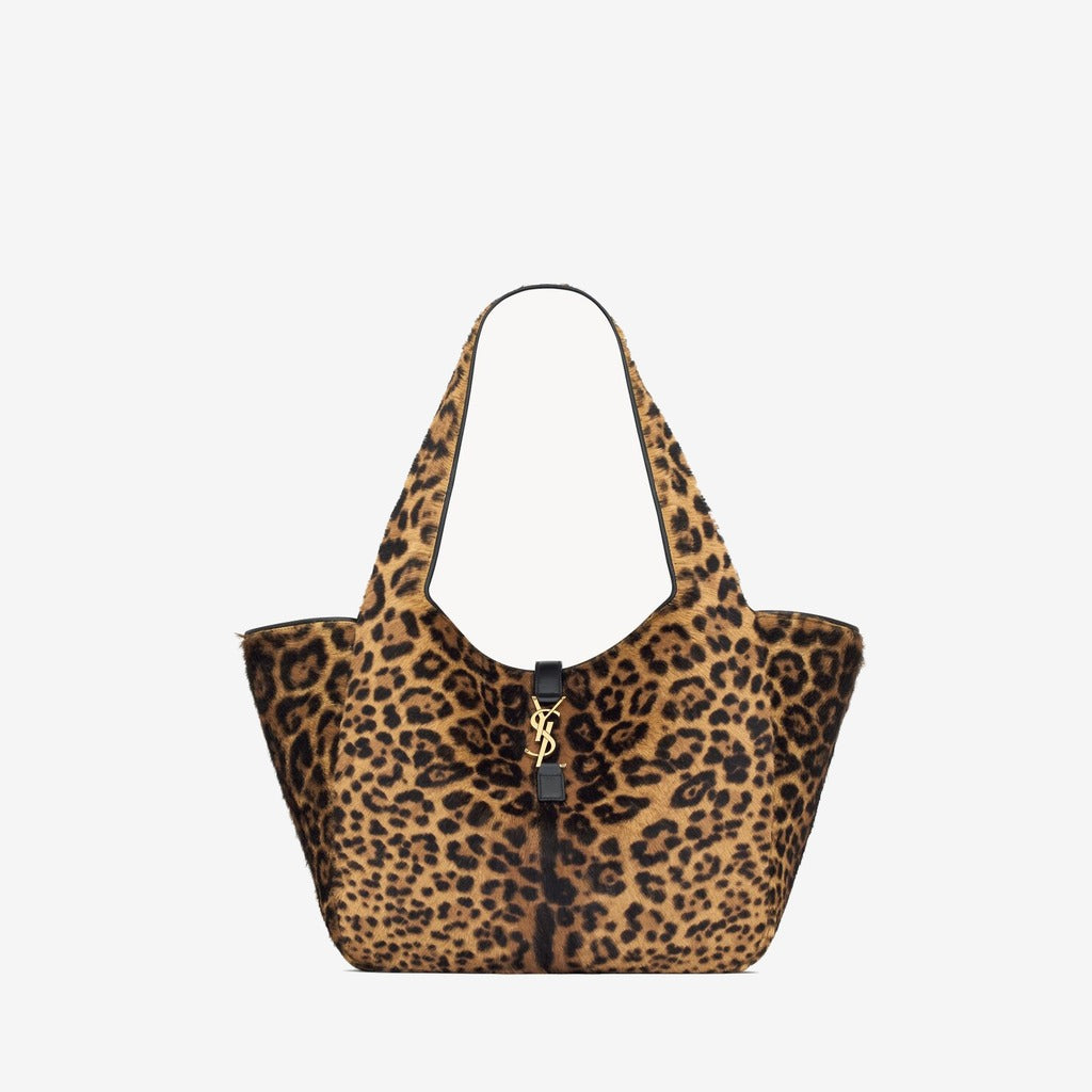 LE 5 À 7 BEA EN CUIR EFFET PONY LEOPARD — Saint Laurent