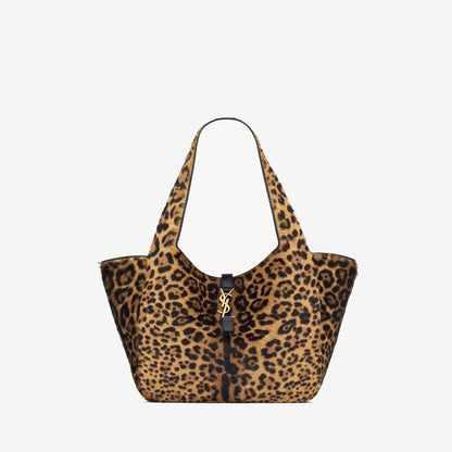 LE 5 À 7 BEA EN CUIR EFFET PONY LEOPARD — Saint Laurent