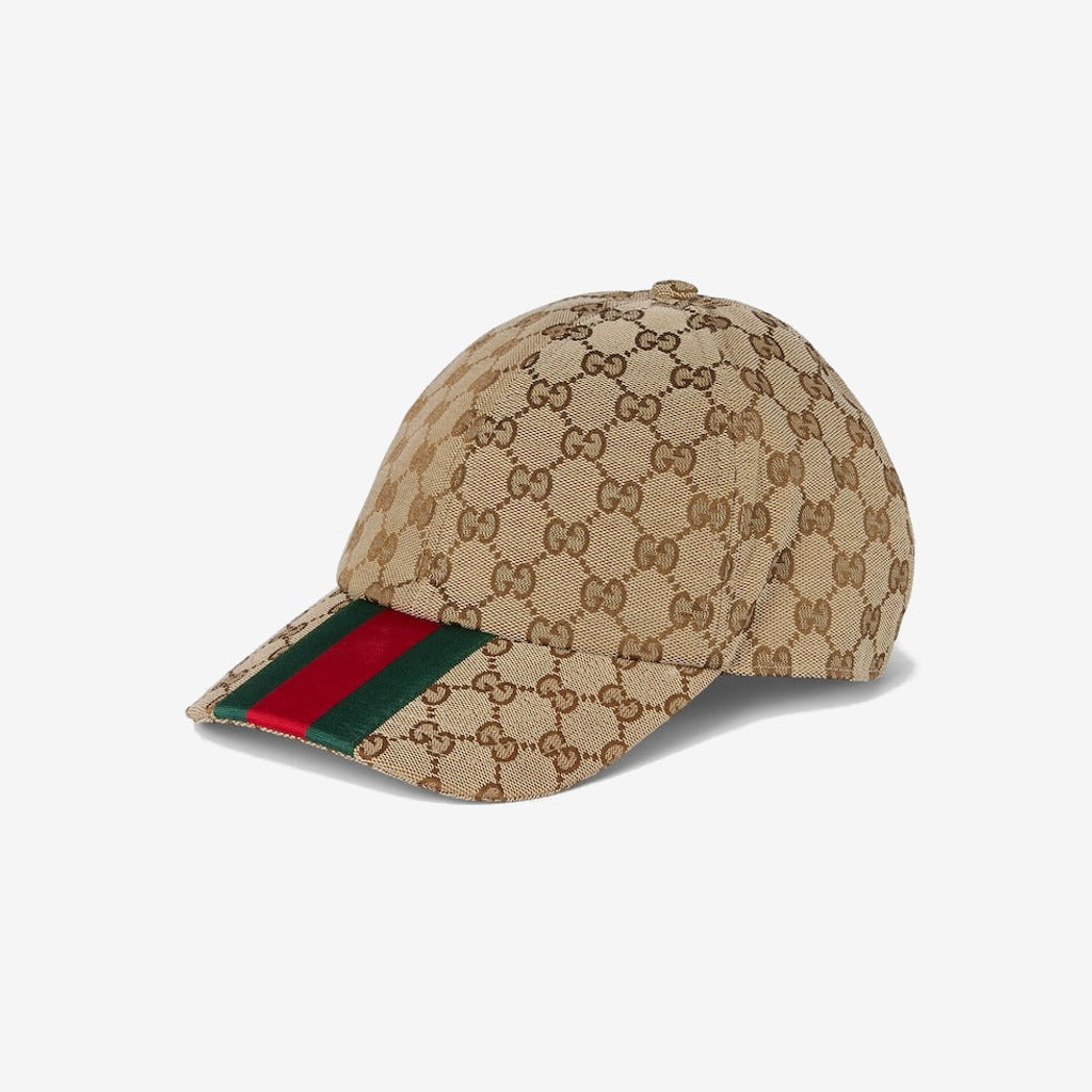 CASQUETTE DE BASE-BALL EN TOILE GG D'ORIGINE Beige — Gucci