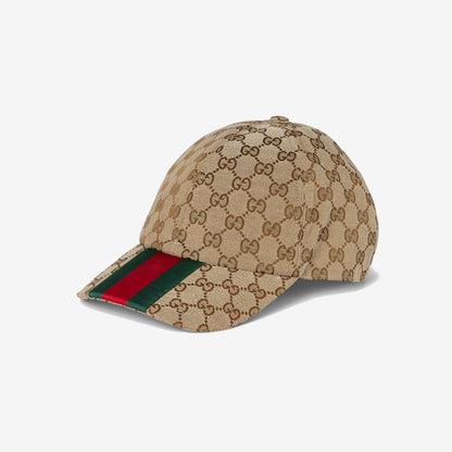CASQUETTE DE BASE-BALL EN TOILE GG D'ORIGINE Beige — Gucci