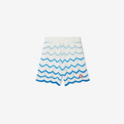 Wavy Gradient Crochet Shorts - casablanca